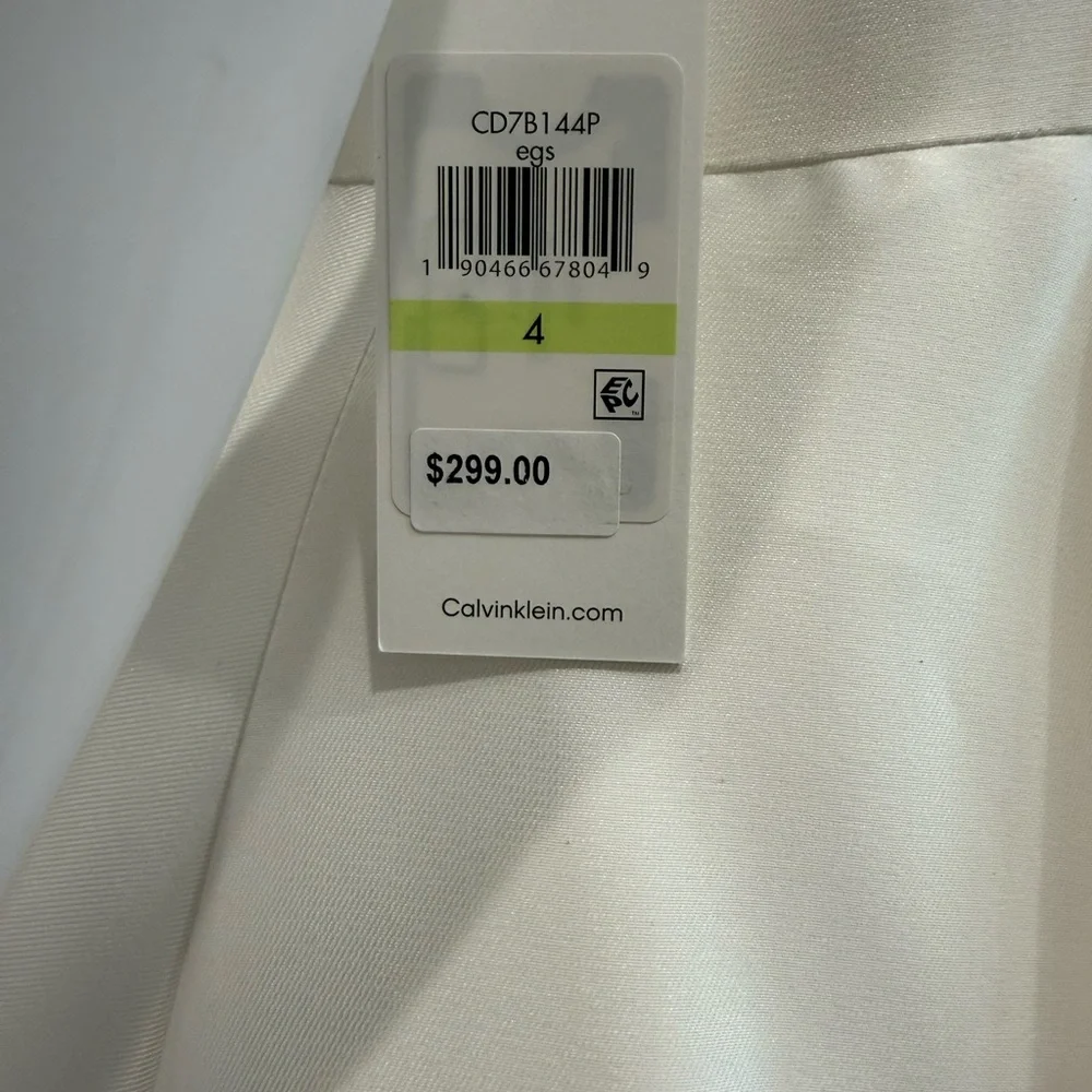 NWT Calvin Klein Wedding Reception White Party Asymmetrical High Low Dress 4 - Picture 7 of 12